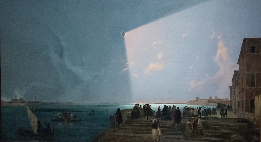 Eclipse of the Sun in Venica in July 8, 1842